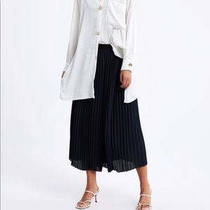 Zara pleated culottes